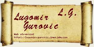 Lugomir Gurović vizit kartica